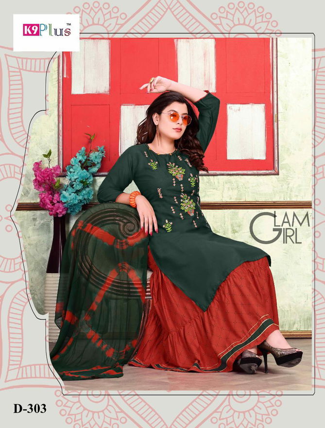 K9 Plus Renisha Latest Embroidery Rayon Redymade Collection